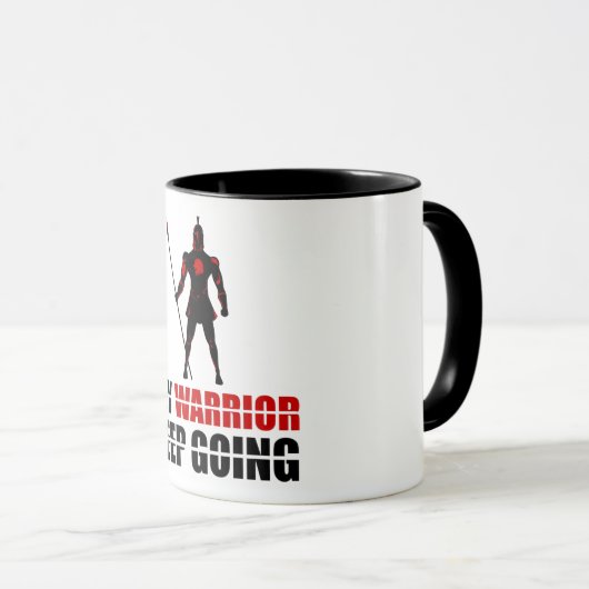 Mug Warrior keep going (Devant droit)
