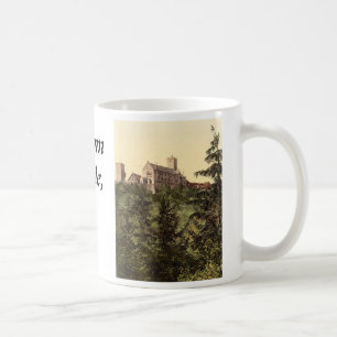 Mug Wartburg, de château d'Eisenach, Thuringe,