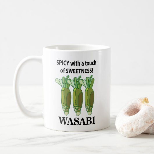 Mug Wasabi Épicé Avec Une Touche De Douceur Wasabi (Avec donut)