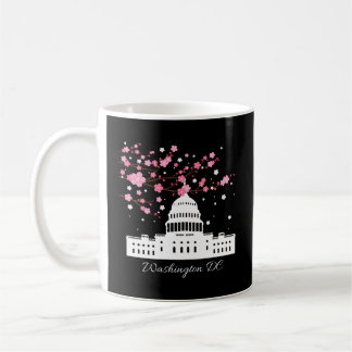 Mug Washington Dc Capitol Building Cherry Blossoms