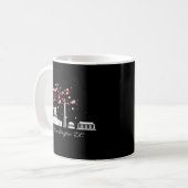 Mug Washington Dc Monuments Mémoriaux Fleurs de cerisi (Devant gauche)