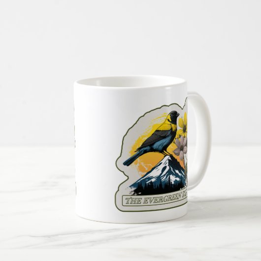 Mug Washington - L'Etat À feuillage persistant (Devant droit)