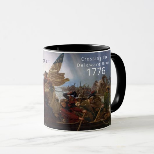Mug Washington Traversant Le Delaware 25 Décembre 1776 (Devant droit)