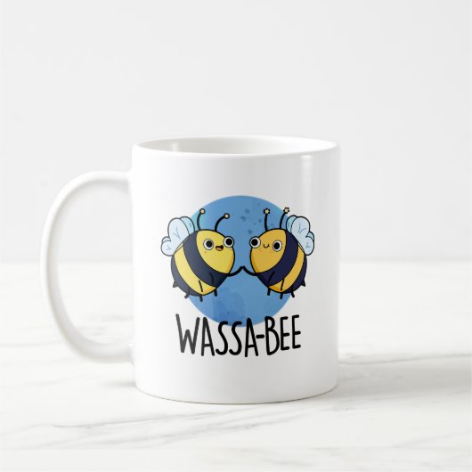 Mug Wassabee Funny Wasabi Bee Pun (Gauche)