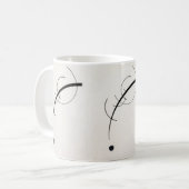Mug Wassily Kandinsky's "Courbe libre jusqu'au point" (Devant gauche)