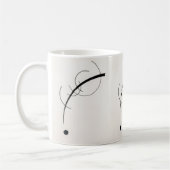 Mug Wassily Kandinsky's "Courbe libre jusqu'au point" (Gauche)
