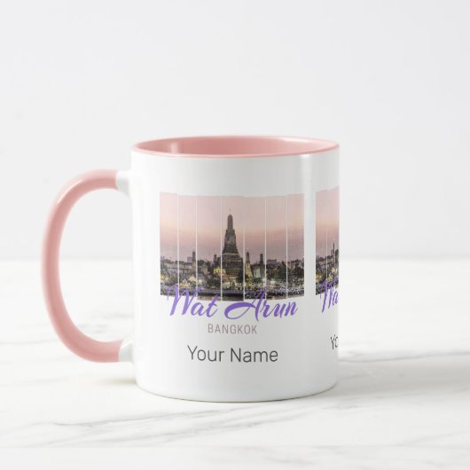 Mug Wat Arun Temple Bangkok Thaïlande Sunset Souvenir (Gauche)