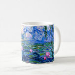 Mug Water Lilies, 1919, par Claude Monet,<br><div class="desc">Water Lilies, 1919 célèbre peinture de Claude Monet, avec couleur coordonnée couleurs solides rose-violet et bleu Monet, prêt à se mélanger et à se marier.</div>