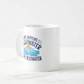 Mug Water Polo Ce qui se passe sous l'eau (Devant gauche)