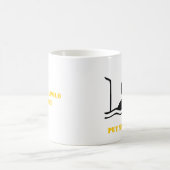 Mug Water polo player black silhouette custom (Centre)