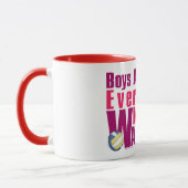 Mug Waterboy Volleyball en rose (Gauche)