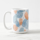 Mug Watercolor Abstract Pebble Shapes Pattern Coffee (Gauche)