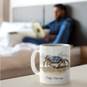 Mug Watercolor Beach Crab, custom