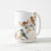 Mug Watercolor Birds in Bloom (Devant droit)