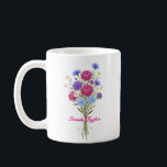 Mug Watercolor Birth Flower Aster Custom<br><div class="desc">Celebrate a special connection with our Watercolor Birth Flower Personalized Mug. Featuring a floral illustration that represents the unique beauty of their birth month, this mug blends artistic flair with everyday functionality. The soft, ethereal watercolor textures pop against the crisp ceramic, creating a piece that feels more like a work...</div>