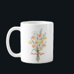 Mug Watercolor Birth Flower Narcissus Custom<br><div class="desc">Celebrate a special connection with our Watercolor Birth Flower Personalized Mug. Featuring a floral illustration that represents the unique beauty of their birth month, this mug blends artistic flair with everyday functionality. The soft, ethereal watercolor textures pop against the crisp ceramic, creating a piece that feels more like a work...</div>