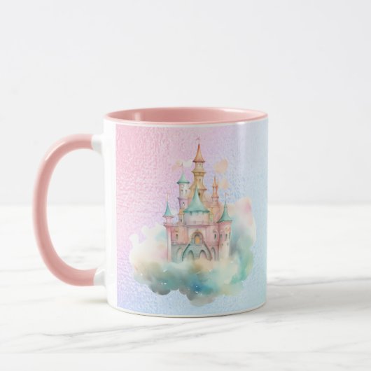 Mug Watercolor Castle Rainbow (Gauche)