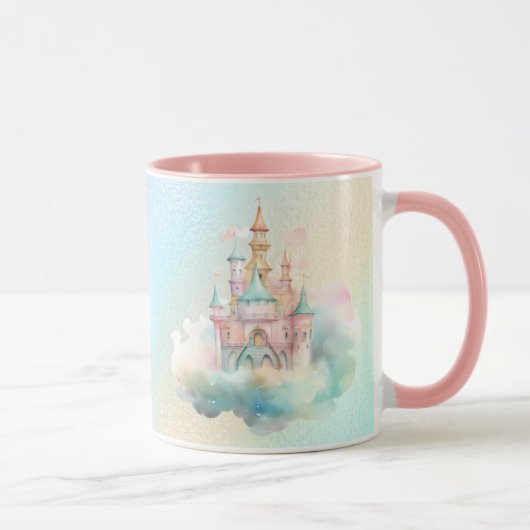 Mug Watercolor Castle Rainbow (Droite)