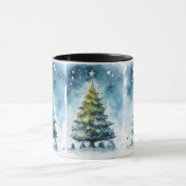 Mug Watercolor Christmas Tree Winter Wonderland Holida (Centre)