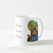 Mug Watercolor cute Home Sweet Home Art (Devant droit)