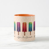 Mug Watercolor Cute Popsicle Glaces Creams (Centre)