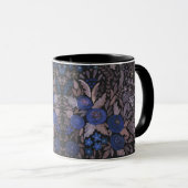 Mug Watercolor floral small flowers navy roses (Devant droit)