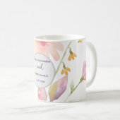 Mug watercolor flower editable (Devant droit)