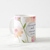 Mug watercolor flower editable (Devant gauche)