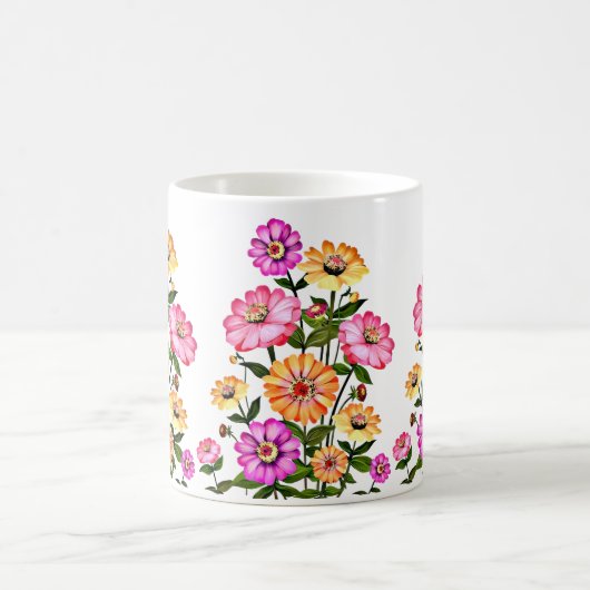 Mug Watercolor Flowers Design-34063 (Centre)