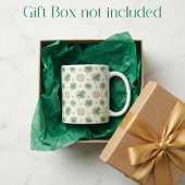Mug Watercolor Four Leaf Clovers & Celtic Knots