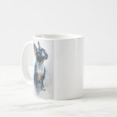Mug Watercolor French bulldog sitting (Devant gauche)