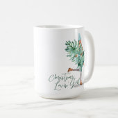 Mug Watercolor Girl tenant À feuillage persistant sapi (Devant droit)