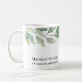 Mug Watercolor Greenery Landscape Designer (Gauche)