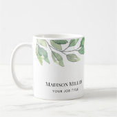 Mug Watercolor Greenery Office (Gauche)
