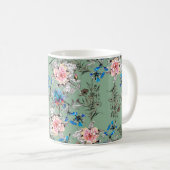 Mug Watercolor hand drawn seamless pattern with beauti (Devant droit)