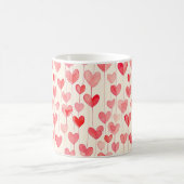 Mug Watercolor Heart Pattern  (Centre)