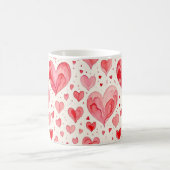 Mug Watercolor Heart Pattern  (Centre)