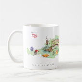 Mug Watercolor Illustrated Map Austria | Monogram (Gauche)