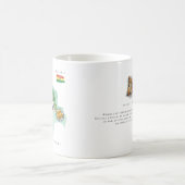 Mug Watercolor Illustrated Map Bolivia | Monogram (Centre)