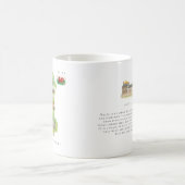 Mug Watercolor Illustrated Map Wales | Monogram (Centre)