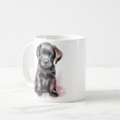 Mug Watercolor Labrador Retriever Chien Cute Puppet (Devant gauche)