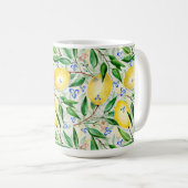 Mug Watercolor lemons fruit (Devant droit)