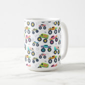 Mug Watercolor Monster Car Trucks kids (Devant droit)