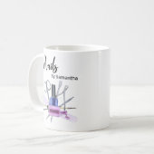 Mug Watercolor Nail Salon (Devant gauche)