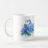 Mug Watercolor peacock (Gauche)