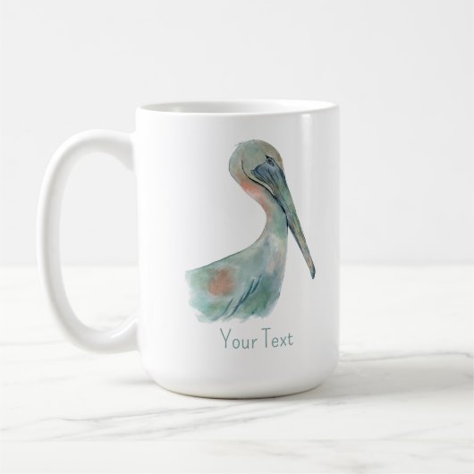 Mug Watercolor Pelican (Gauche)