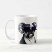 Mug Watercolor Pit Bull Terrier Chien Chien Chien Gian (Gauche)