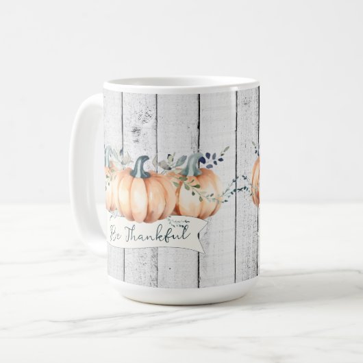 Mug Watercolor Rustic Pumpkins (Devant gauche)