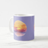 Mug Watercolor Sunset Ocean Horizon Aesthetic Round St (Devant gauche)