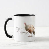 Mug Watercolor Turquie Bon thanksgiving (Gauche)
